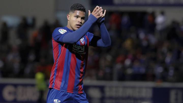 Juan Camilo Hernández uno de los mejores sub 23 en el exterior y el goleador del Huesca con 16 goles