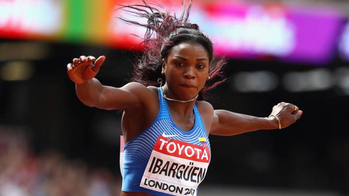 Caterine Ibargüen ganó en la parada de la Liga de Diamante de Shanghai.