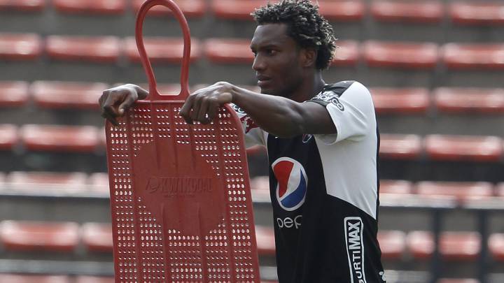 Didider Moreno y Daniel Cataño en entrenamiento de Medellín