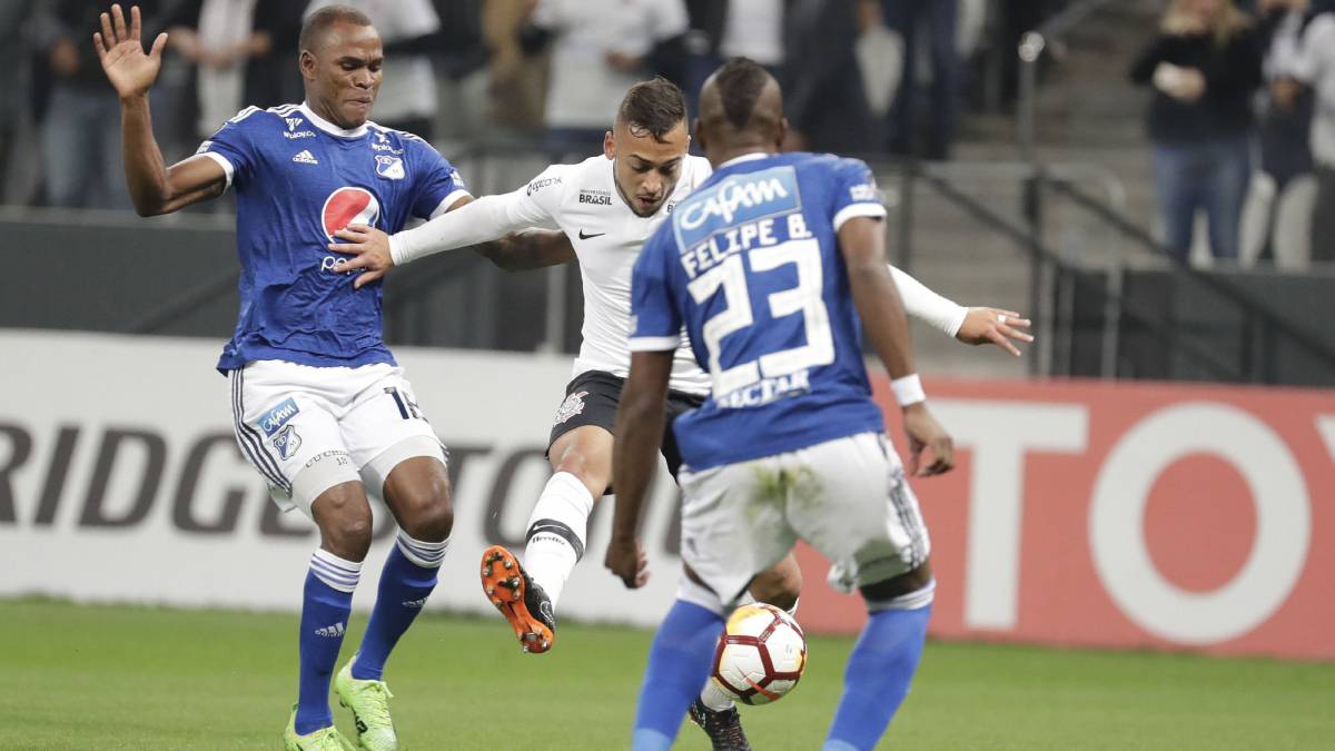 Millonarios venció 1-0 a Corinthians en Brasil con gol de César Carrillo
