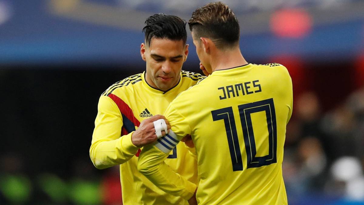 Radamel Falcao y James Rodríguez estarán el Mundial de Rusia con los dorsales 9 y 10