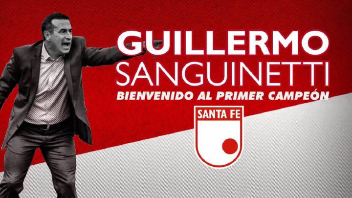 Independiente Santa Fe confirmó a Guillermo Sanguinetti como nuevo entrenador del equipo. Además de la contratación de Carmelo Valencia y descartó a Seijas