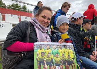 El calor de los hinchas cobija práctica de Colombia en Kazán