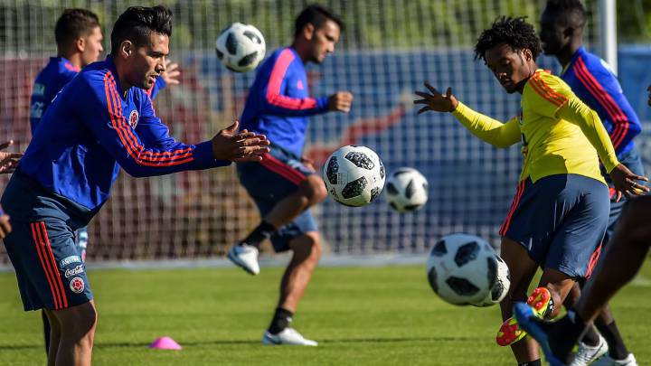 Entrenamiento de la Selección Colombia en Kazán