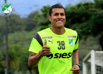 Jeison Murillo entrena con el Deportivo Cali