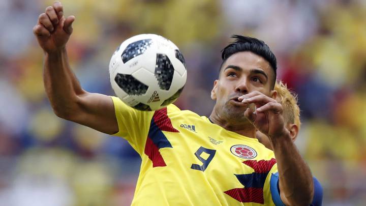 Radamel Falcao perdió ante Japón en su debut en Rusia con la Selección Colombia