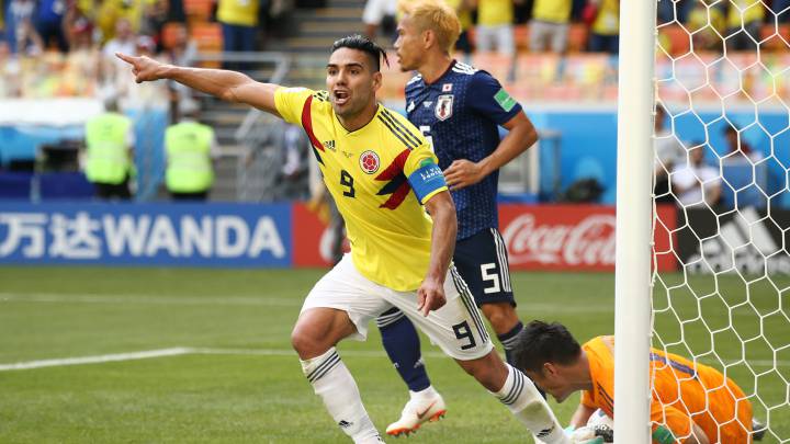 Radamel Falcao habla al finalizar el partido con Japón. El delantero rescató que ahora tienen una oportunidad para mostrar carácter