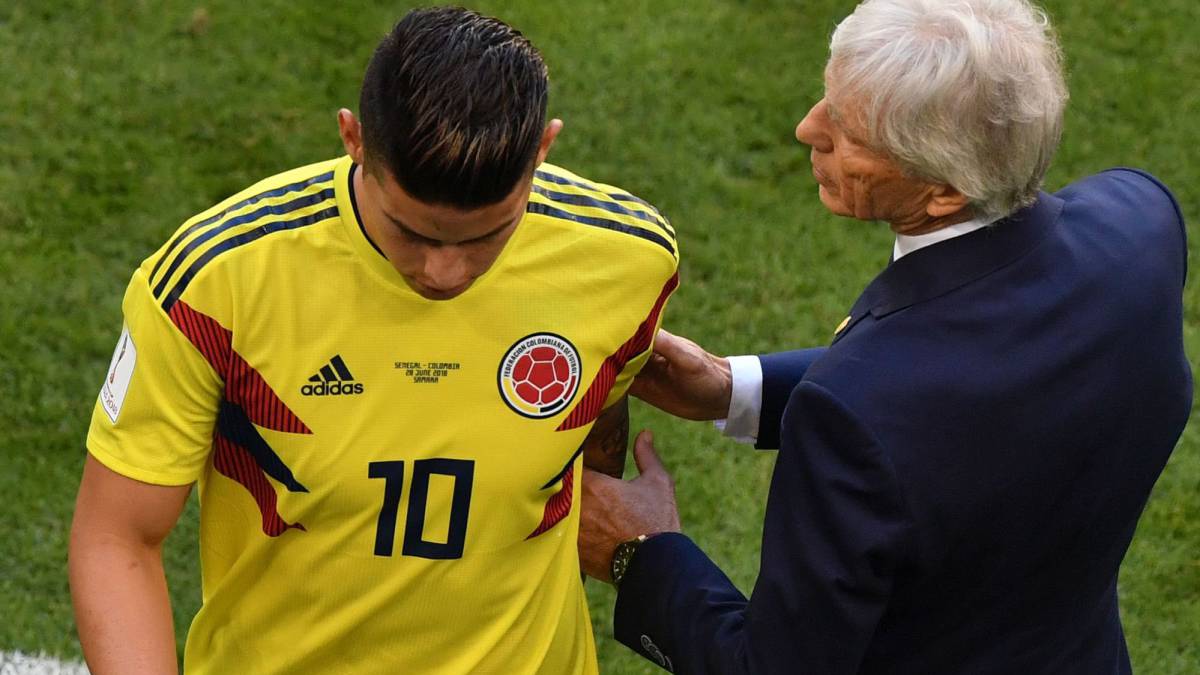 James en el partido ante Senegal