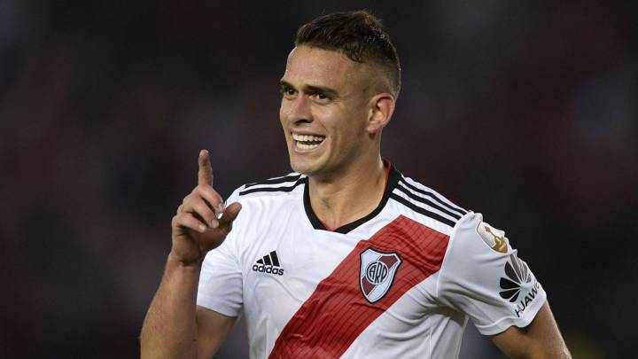 Rafael Santos Borré marca gol en el triunfo de River Plate sobre Racing por Copa Libertadores