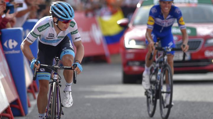 Miguel Ángel López, ciclista del Astana, consiguió el tercer lugar de la Vuelta a España después de la etapa 20. Nairo quedó octavo y Rigo Urán, séptimo
