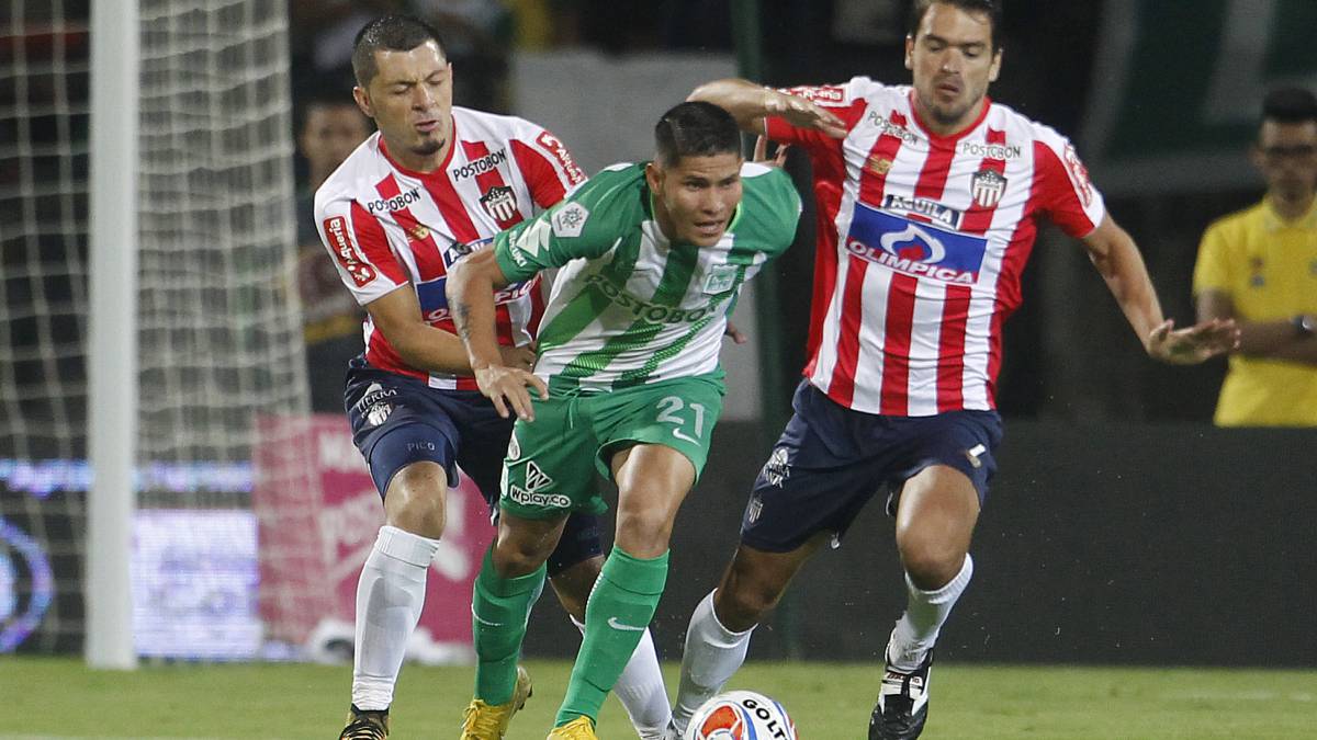 Atlético Nacional visita al Junior de Barranquilla en el partido de vuelta de los cuartos de final de la Copa Águila en el estadio Metropolitano