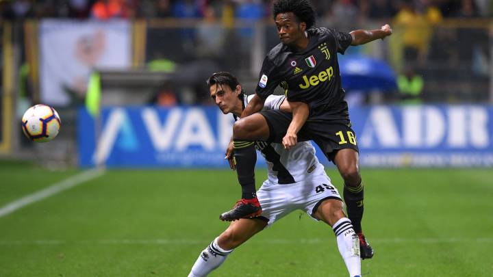 El colombiano Juan Guillermo Cuadrado acumula 156 minutos jugados con Juventus, disputados en Serie A de Italia. En Champions League aún no juega.