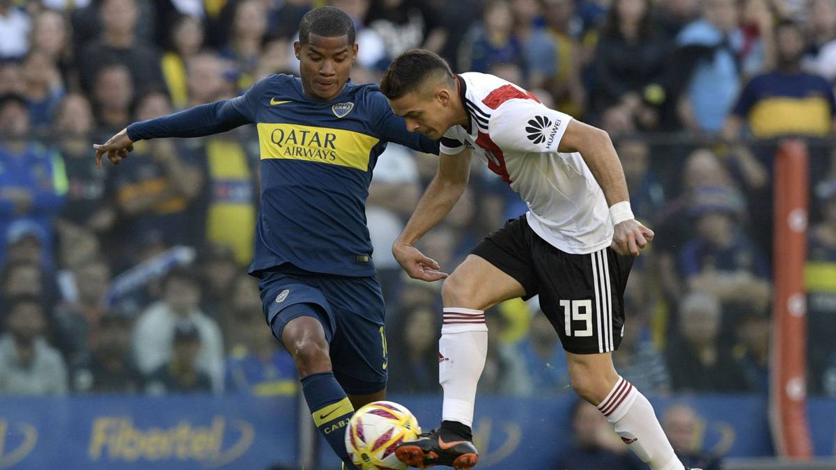 Con Borré y Quintero, River Plate ganó 0-2 el superclásico argentino a Boca Juniors, que tuvo a Barrios, Cardona y Villa