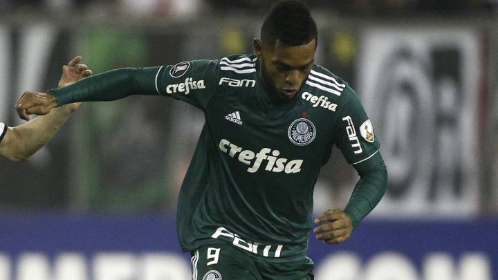 Miguel Borja apenas recibió 4.5 puntos en la eliminación de Palmerias en las semifinales de la Copa de Brasil ante Cruzeiro. Flamengo también quedó afuera