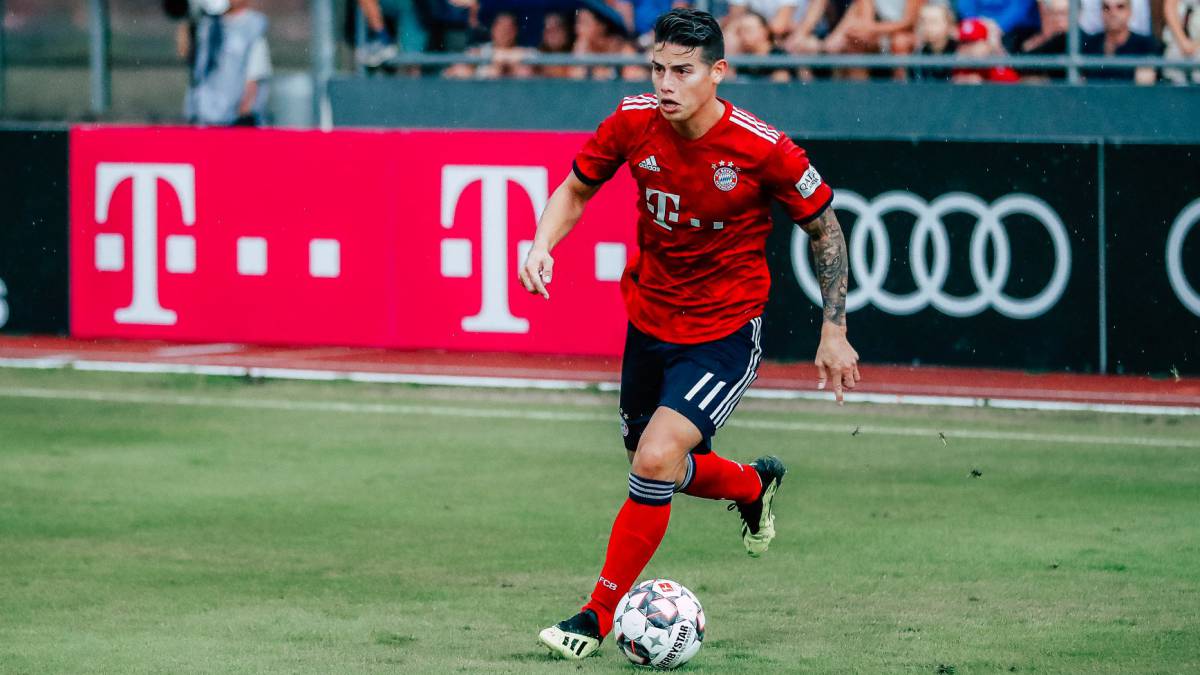 James Rodríguez en la pretemporada del Bayern Múnich
