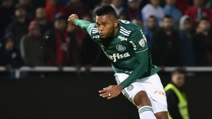 Migue Ángel Borja, jugador de Palmeiras