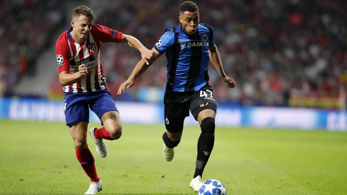 Santiago Arias debutó en Champions League y jugó los 90 minutos en el triunfo del Atlético de Madrid contra Brujas de Bélgica, en el estadio Wanda.