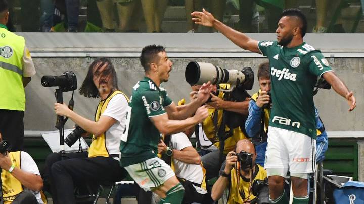 Palmeiras de Brasil recibió a Colo Colo de Chile en el estadio Allianz Parque en el juego de vuelta de los cuartos de final de la Copa Libertadores