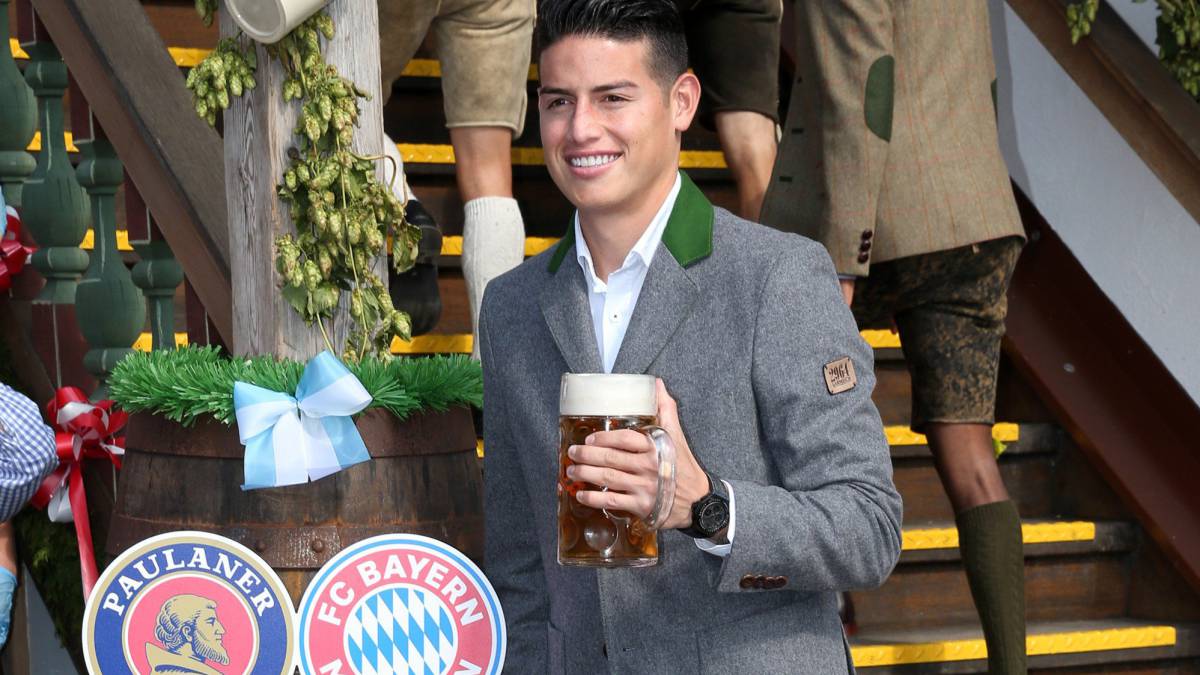 James Rodríguez en el Oktoberfest de 2017