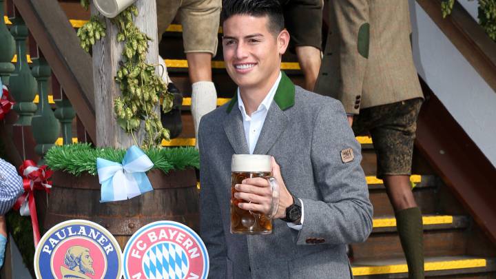James Rodríguez en el Oktoberfest de 2017