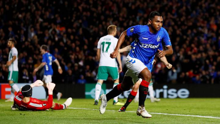El colombiano Alfredo Morelos anotó en la victoria del Glasgow Rangers contra Rapid Viena, por la segunda jornada de la fase de grupos de la Europa League.