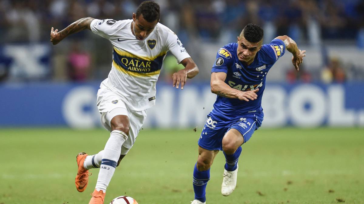 Boca Juniors visitó a Cruzeiro en el juego de vuelta de los cuartos de final de la Copa Libertadores con los colombianos Villa y Barrios como titulares