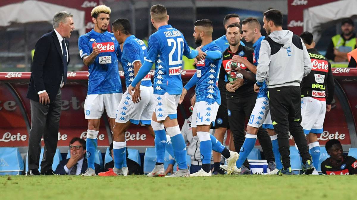 Napoli 2 - 0 Sassuolo resumen, resultado y goles
