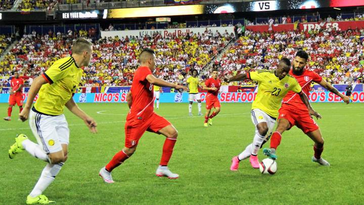 Colombia vs Perú en amistoso en New Jersey