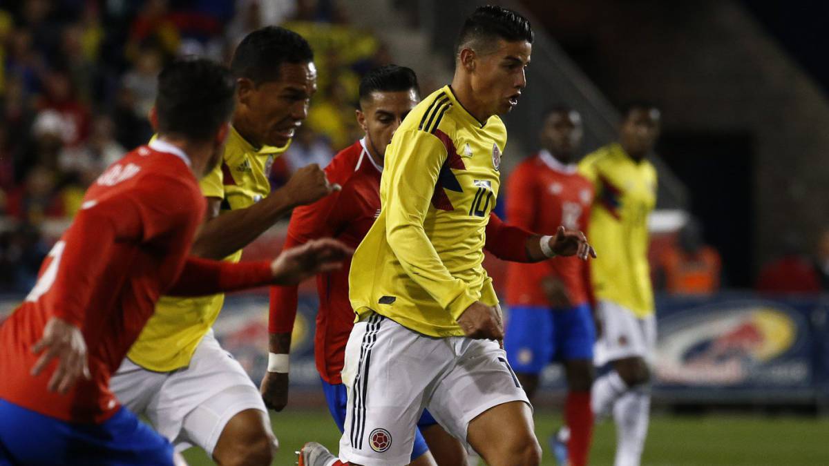 James Rodríguez ante Costa Rica en New Jersey