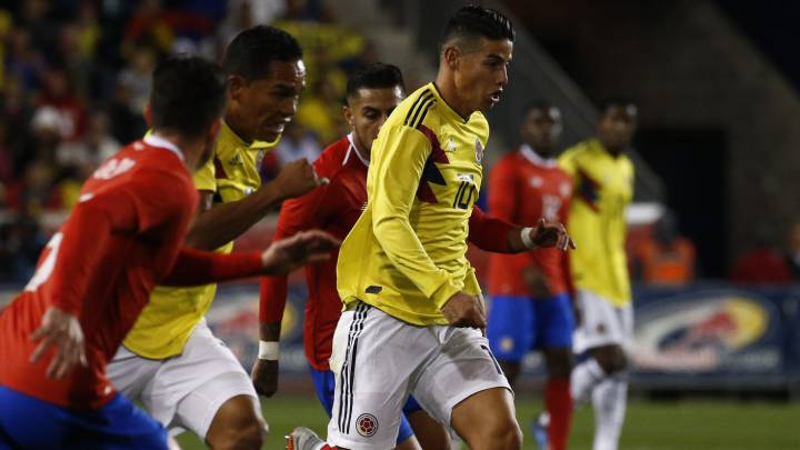 James Rodríguez ante Costa Rica en New Jersey