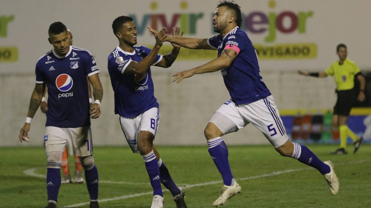Ayron Del Valle y Andrés Cadavid anotaron los goles del triunfo de Millonarios en su visita a Envigado, por la fecha 16 de la Liga Águila II-2018.