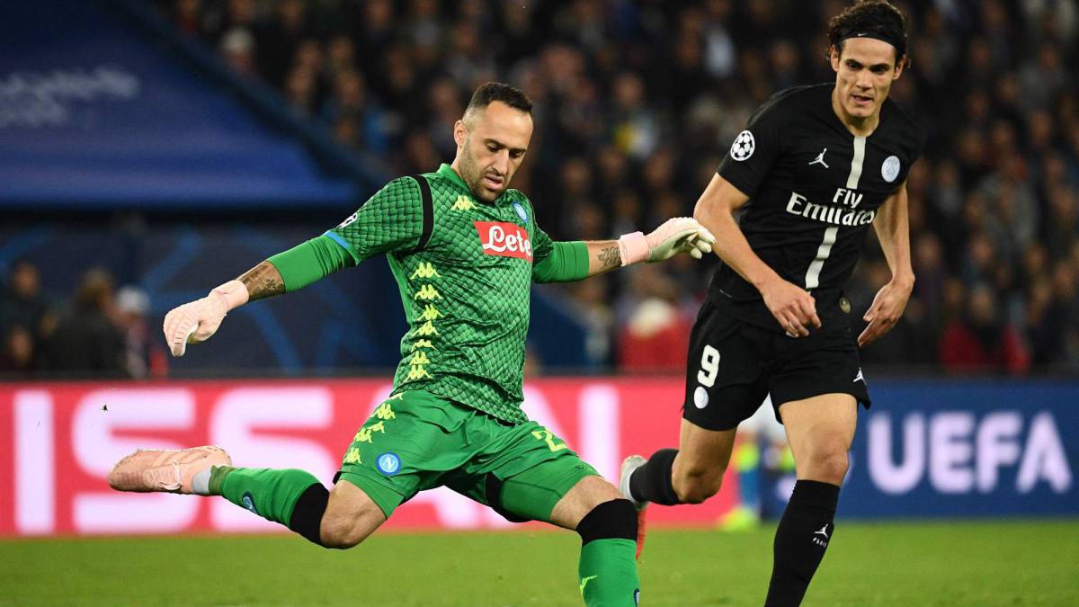 David Ospina fue figura en el empate de Napoli 2-2 ante PSG por Champions League