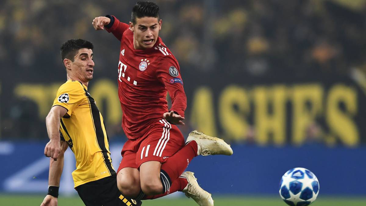 El papel de James en el Bayern que poco a poco se recupera