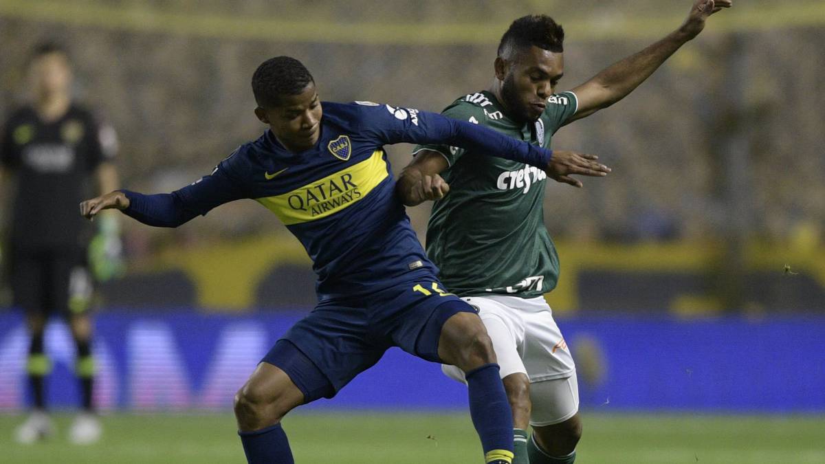Wilmar Barrios y Miguel Borja en la Copa Libertadores
