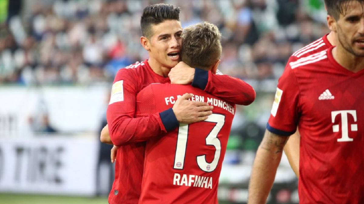 James Rodríguez, jugador del Bayern Múnich