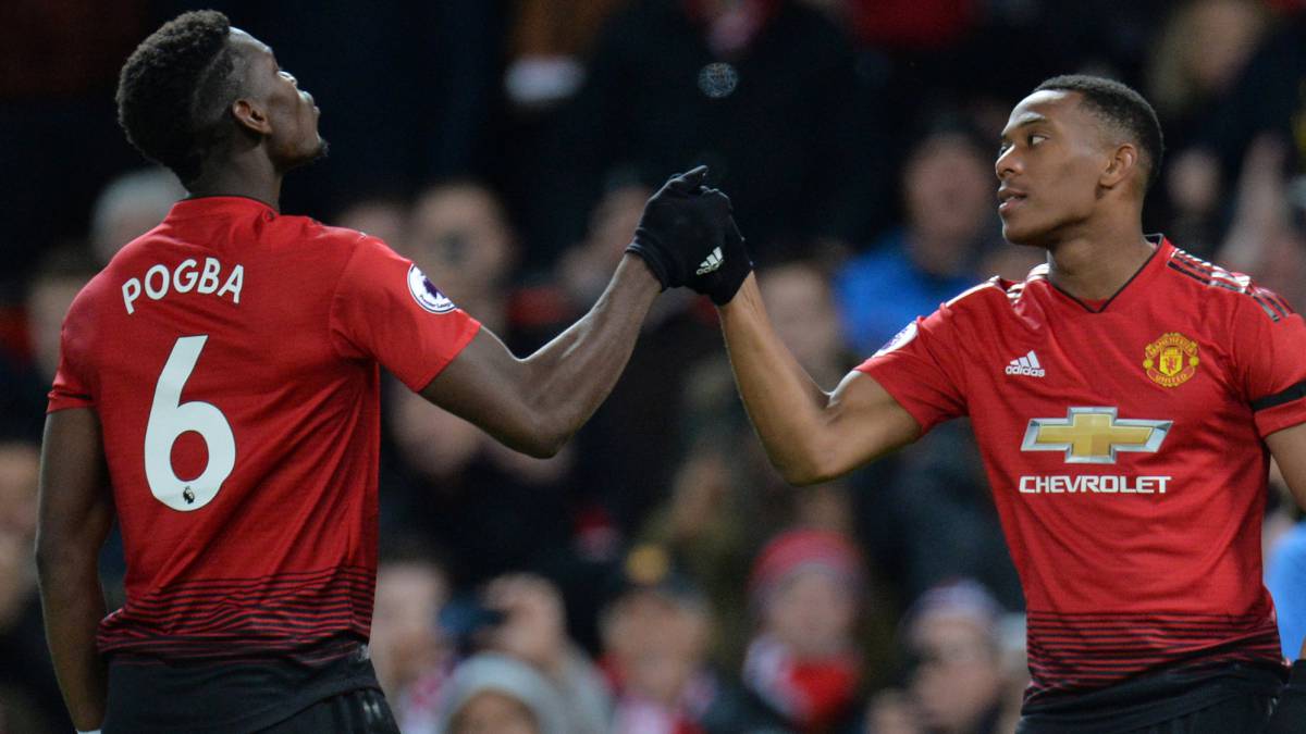 Manchester United 2-1 Everton: Martial y Pogba dan la victoria