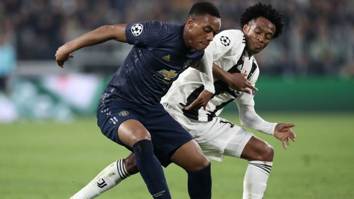 Juventus perdió 1-2 ante Manchester United, aunque Juan Guillermo Cuadrado hizo un gran partido. El equipo sigue líder en la Champions League
