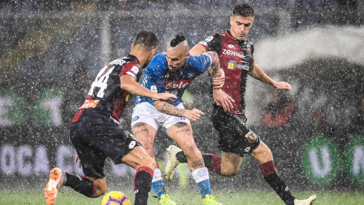 David Ospina fue titular en el triunfo de Napoli 1-2 sobre Genoa