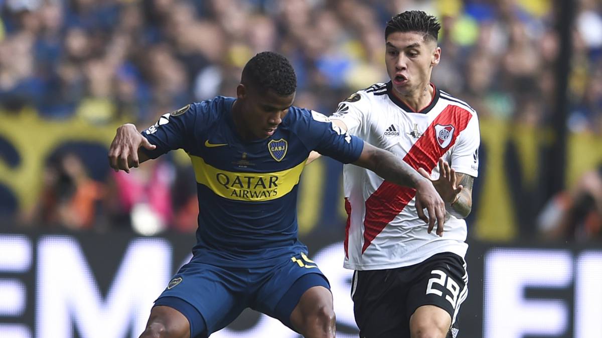 Wilmar Barrios, el jugador de Boca Juniors más preciso en la final de la Copa Libertadores ante River Plate