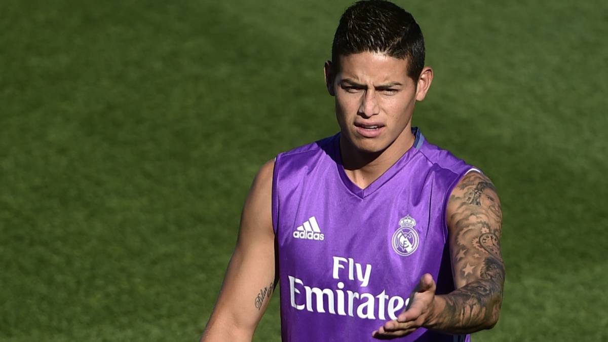 James Rodríguez en su época del Real Madrid