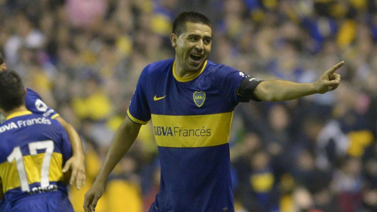 Juan Román Riquelme en su época de Boca Juniors.
