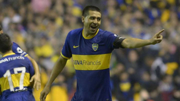 Juan Román Riquelme en su época de Boca Juniors.