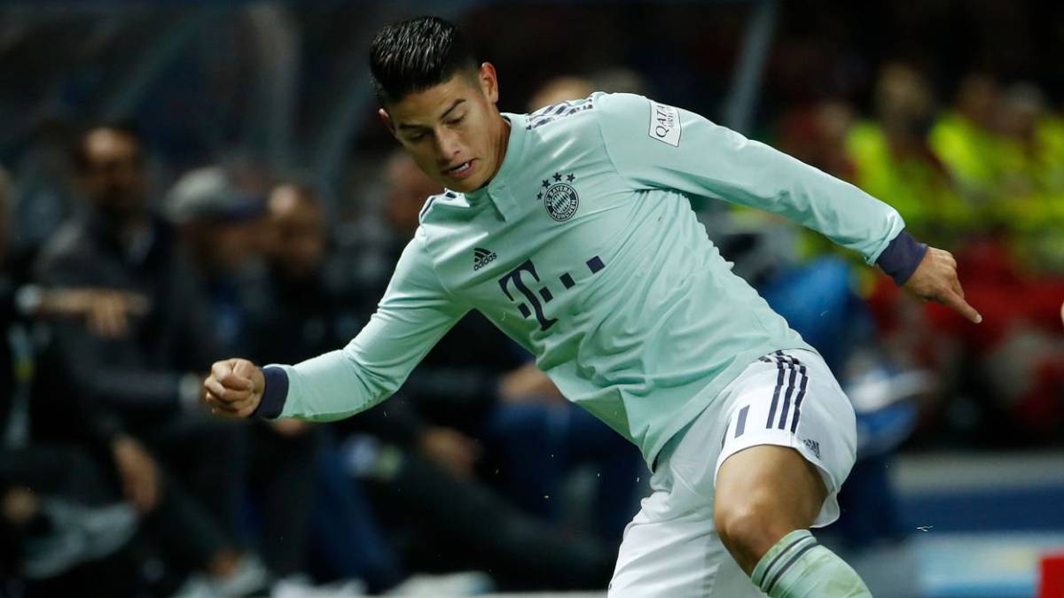 James Rodríguez contra el Hertha Berlín