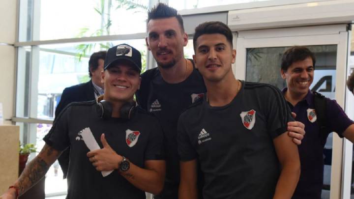 River Plate viajó a Madrid en la tarde de este miércoles para afrontar la final de la Copa Libertadores ante Boca Juniors en el Santiago Bernabéu