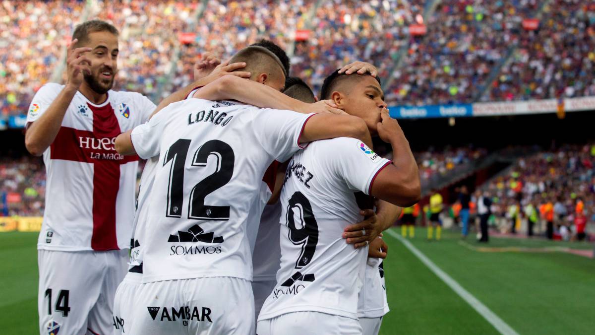Juan Camilo Hernández, jugador de Huesca