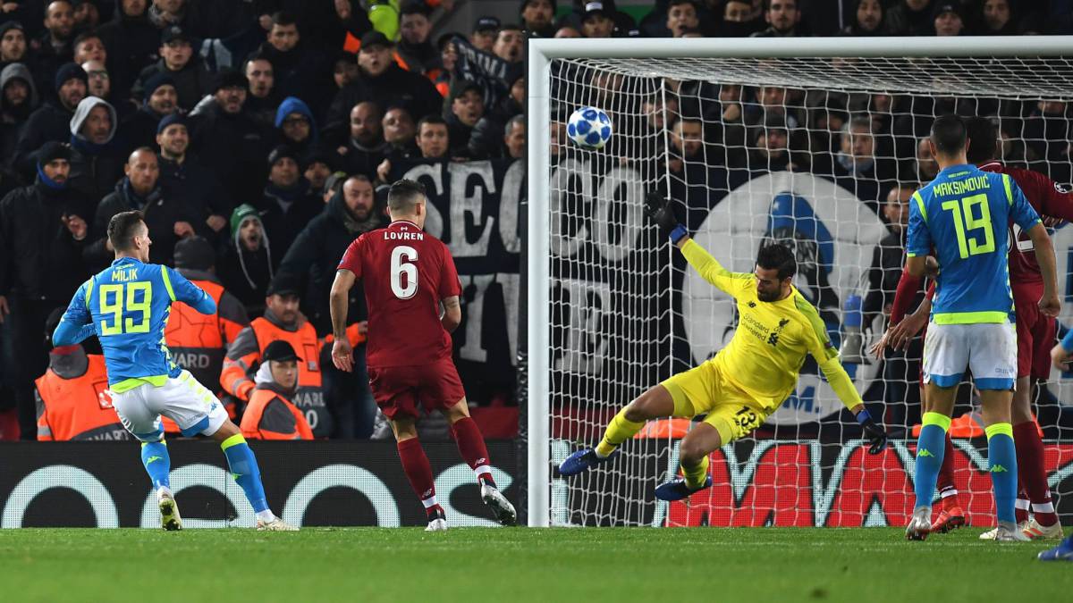 Liverpool 1-0 Napoli: resumen, goles y resultado