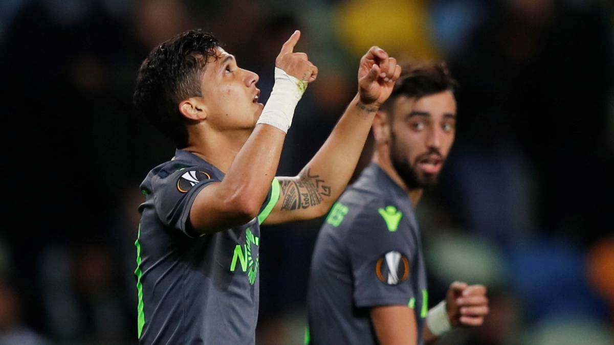 Montero marca con el Sporting de Lisboa y se va lesionado