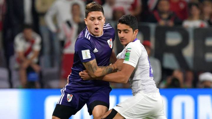 Juan Fernando Quintero en el partido ante Al Ain en el Mundial de Clubes