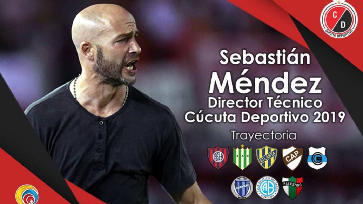 Cúcuta Deportivo tiene nuevo entrenador, se trata del argentino Sebastián 'El Gallego' Méndez que reemplazará a su compatriota Lucas Pusineri