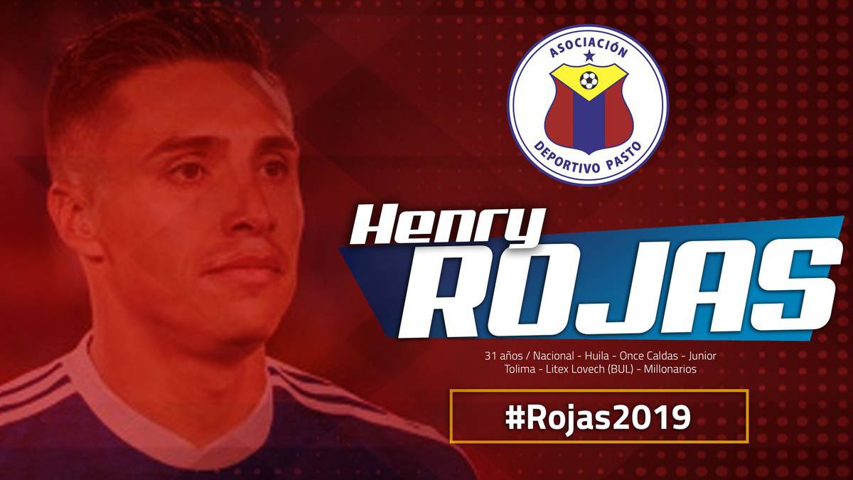 Henry Rojas selló su fichaje con el Deportivo Pasto tras haber jugador por tres temporadas con Millonarios.